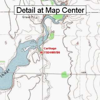  USGS Topographic Quadrangle Map   Carthage, South Dakota 