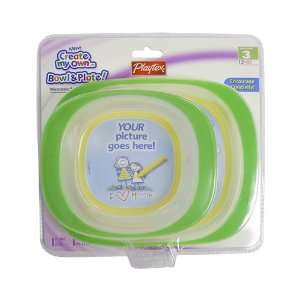  Playtex Baby Create My Own Bowl & Plate Green Baby