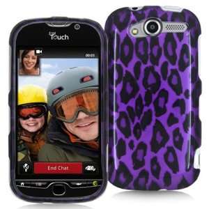   MYTOUCH 4G 2D PURPLE LEOPARD PATTERN CASE Cell Phones & Accessories