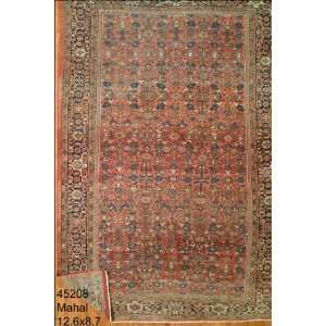    8x12 Hand Knotted Mahal Persian Rug   87x126