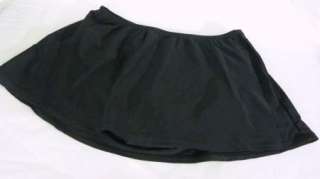 Island Escape I740361 SKIRTINI Swimsuit Skirt Bottom BLACK PLUS SIZE 