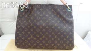   BOX Louis Vuitton Monogram Artsy MM Shoulder Bag $1670+TAX Free Ship