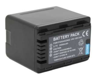 Battery and Charger for Panasonic VW VBK360 VW VBK180 HDC SD60 HDC 60S 