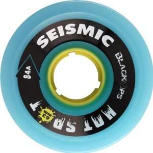  Seismic Hot Spot 63mm 84a Tran.blue Yellow Skate Wheels 