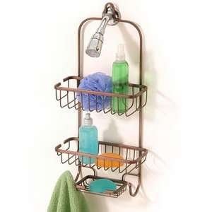  BRONZE hanging storage SHOWER CADDY bath organizer baskets 