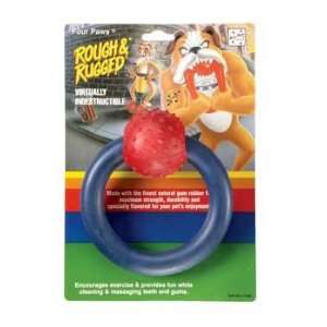  Four Paws Toy Rubber Ring W/Ball 6 