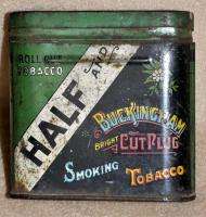 Antique Buckingham Half Bright Cut Plug Collectible Tobacco Tin Circa 
