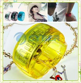 Unisex Korea Fashion Jelly Digital LED Bracelet Bangle Wrist Watch 7 