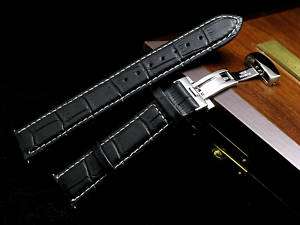 20mm Leather watch Band DEPLOYMENT CLASP for Breitling  