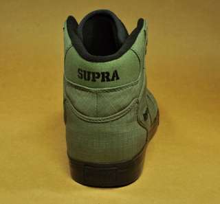 SUPRA Vaider Surplus Canvas Olive Black Fashion Sneakers Shoes High 