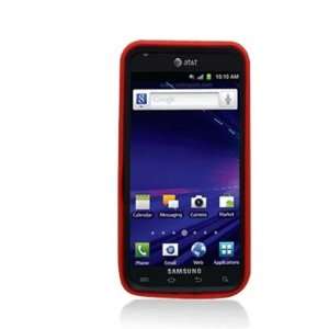 Samsung i727 Skyrocket (AT&T) Galaxy S 2 Armor Case  Red Slicone/Black 