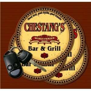  CHESTANGS Family Name Bar & Grill Coasters Kitchen 