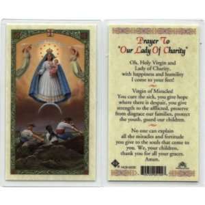 Prayer to Our Lady of Charity Holy Card (HC9 022E)   Pack 