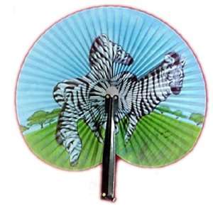  10 Inch Zebra Folding Fan 
