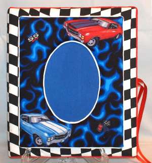 Handmade 8 1/2x11 Checkered Flag Muscle Cars Album  
