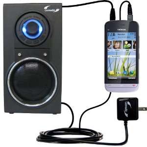   Speaker with Dual charger also charges the Nokia C5 05 Electronics
