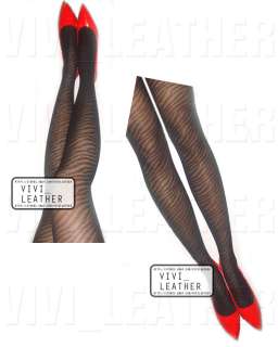 NEW ZEBRA PRINT Wild Animal Sexy Legwear Opaque Sheer Stockings 