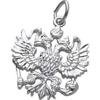 14K Yellow Gold Poland Eagle Charm Jewelry 