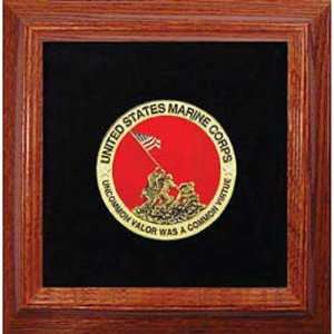  U.S.M.C. Iwo Jima Medallion Framed 10 5/8 Patio, Lawn 