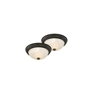  Vaxcel Lighting   CC45311OR Twin Pack 11 Flushmounts Oil 
