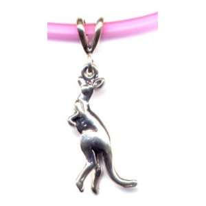  16 Pink Kangaroo Necklace Sterling Silver Jewelry Sports 