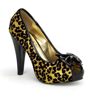   Cheetah Vintage Style High Heels Pumps  PLEASER Shoes Womens Pumps