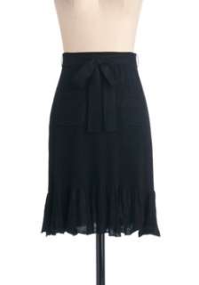 Black Solid Skirt  Modcloth