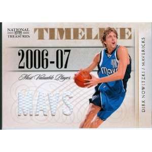  Playoff National Treasures Authentic Dirk Nowitzki Quad Patch Game 
