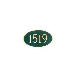  Montague Metal Large Oval Personalized Address Plaque 