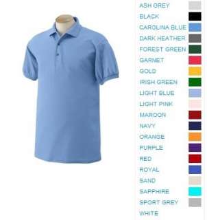 Custom Embroidered * FREE LOGO Dry Blend POLO SHIRTS  