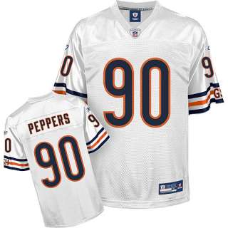 Reebok Chicago Bears Julius Peppers Replica White Jersey   