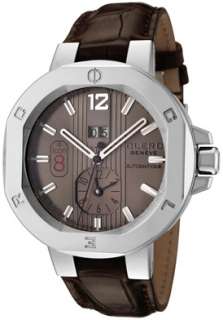 Clerc Watch I8DTA12 BRNZ20S Mens Icon 8 Automatic Dual Time Brown 