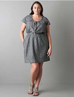   product,entityNameChambray shirt dress by DKNY JEANS