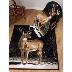    Winter Buck  Luxury Acrylic  Throw Blanket