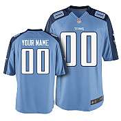 Mens Nike Tennessee Titans Customized Game Team Color Jersey (S 4XL 