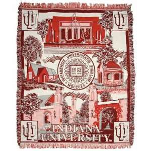 Indiana Hoosiers University Throw Blanket
