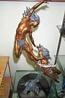 Morningstar/Eveningstar Bronze Sculpture of Man & Woman by Peter 