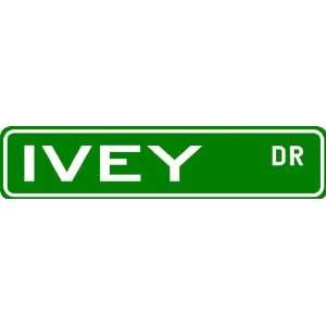 IVEY Street Sign ~ Family Lastname Sign ~ Gameroom, Basement, Garage 