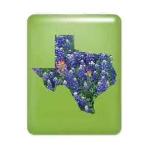    iPad Case Key Lime Bluebonnets Texas Shaped 