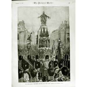    1882 SOLDIERS GUARDS MEMORIAL WATERLOO PLACE LONDON