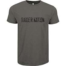 Oakland Raiders Mens Distressed Custom Blended T Shirt   