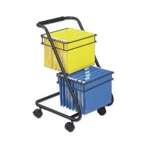 Safco Products Company o   2 Tier File Cart,w/ Padded Handle,16x20 1 