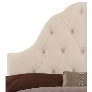   Furniture Tufted High Arch Headboard in Parchment   California King