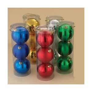  Pack of 36 Perma Cap Two Tone Shatterproof Christmas Ball 