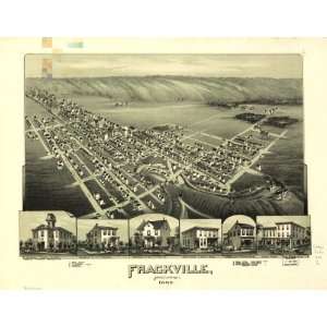    1889 Frackville Pennsylvania, Birds Eye Map