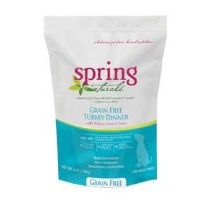  Spring Naturals Grain Free Turkey Dinner for Dogs   4 
