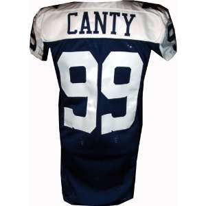 Chris Canty #99 Cowboys Game Issued Navy Throwback Jersey(Tagged 