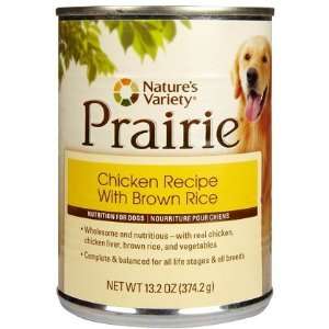 Natures Variety Prairie Canine Chicken Meal & Brown Rice   12 x13.2oz 