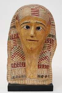 Egyptian Cartonnage Mask late Ptolemaic period c.200 B.  