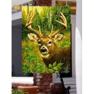   Friend Large Flag Forest Wood Antlers Animal Patio, Lawn & Garden
